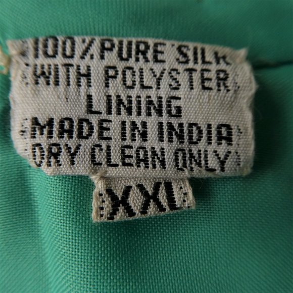 SiLK Vintage SWEE LO 80s Top Full Floral Sequin Disco Silk Emerald Green XXL - Picture 10 of 12